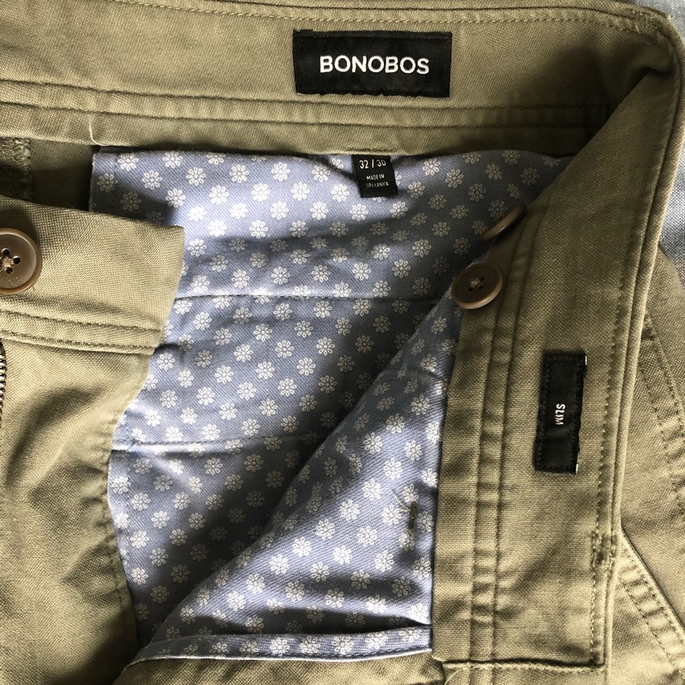 Bonobos Men’s Olive Cotton Chino (32x30 Slim)